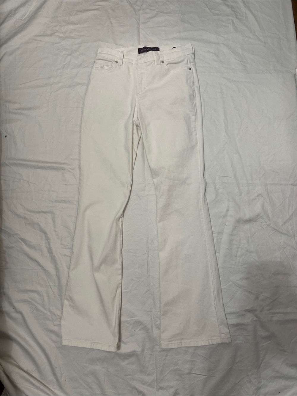Gloria Vanderbilt White Wide Leg Jeans